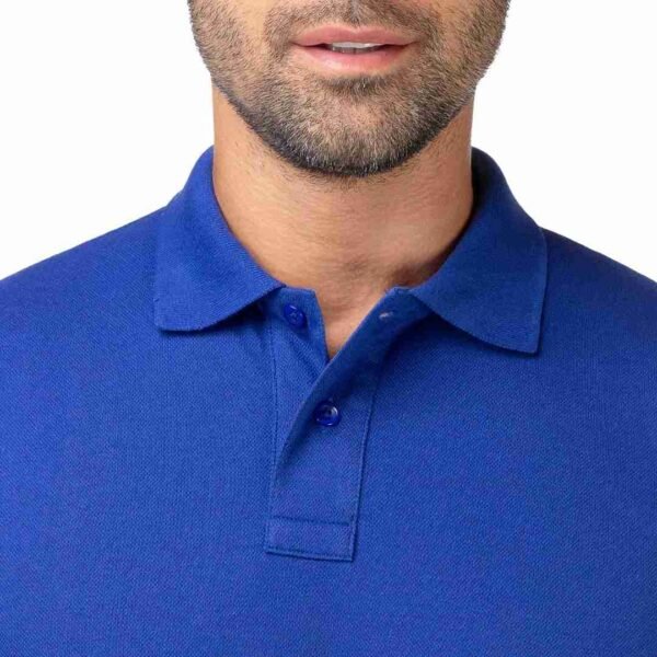 Camiseta Tipo Polo Azul Rey - Imagen 2