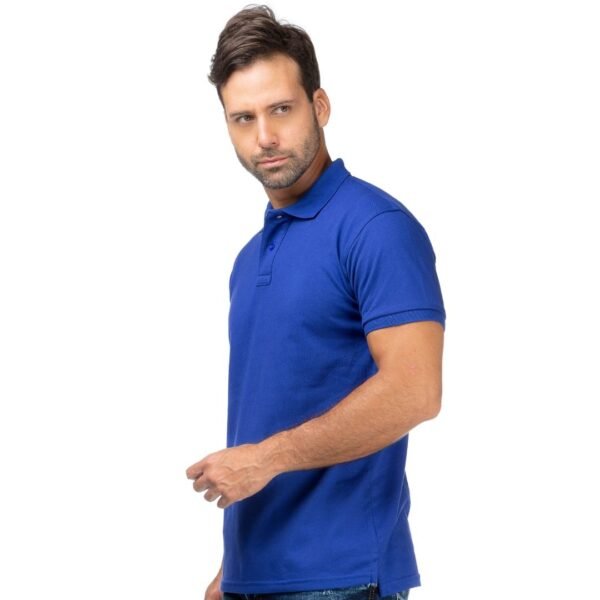 Camiseta Tipo Polo Azul Rey - Imagen 4