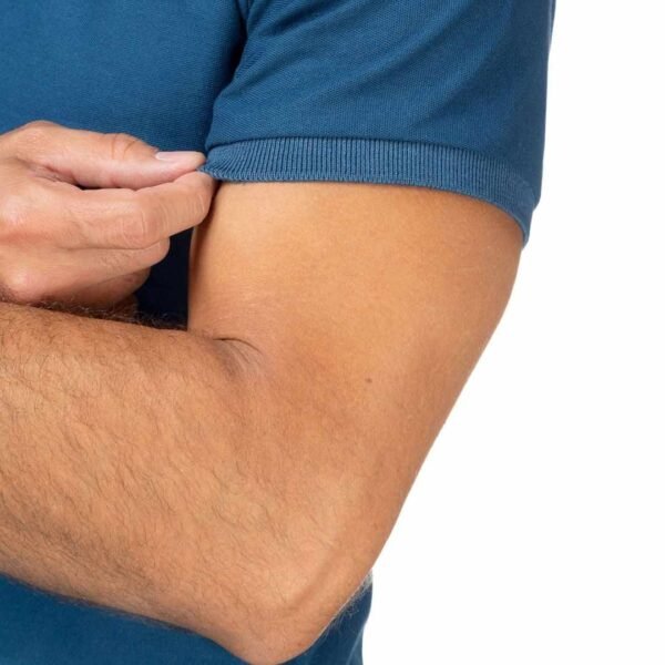 Camiseta Tipo Polo Azul Turquí - Imagen 3