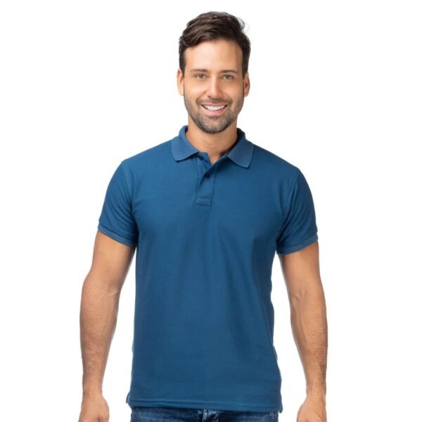 Camiseta Tipo Polo Azul Turquí