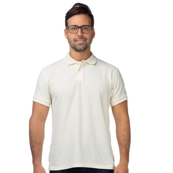 Camiseta Tipo Polo Crema