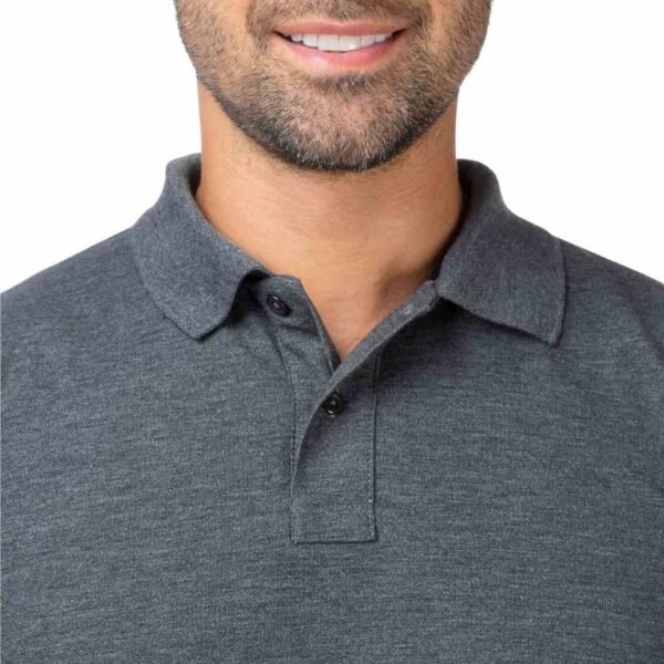 Camiseta Tipo Polo Gris Oscuro - Imagen 2