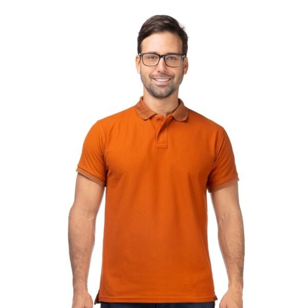 Camiseta Tipo Polo Ladrillo