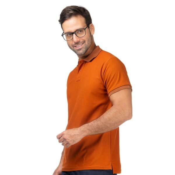 Camiseta Tipo Polo Ladrillo - Imagen 4