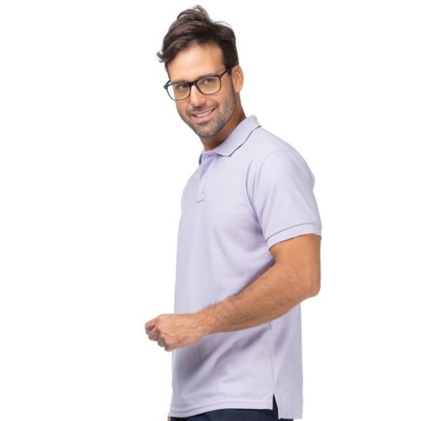 Camiseta Tipo Polo Lila - Imagen 4