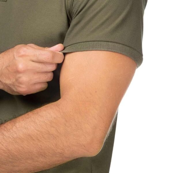 Camiseta Tipo Polo Verde Militar - Imagen 3