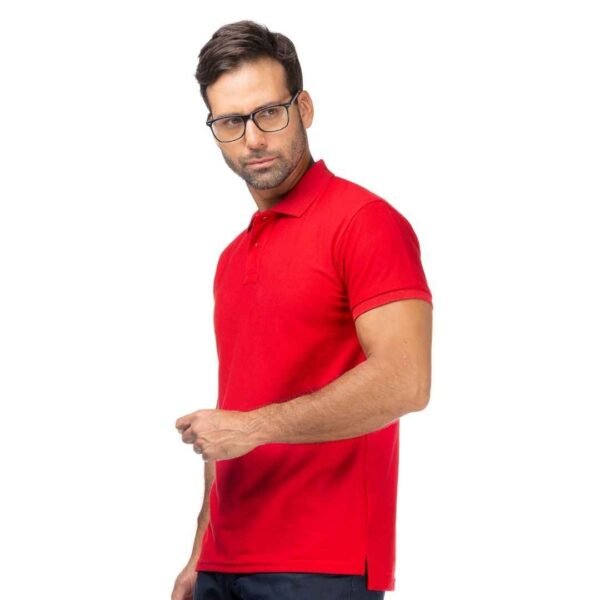 Camiseta Tipo Polo Roja - Imagen 4