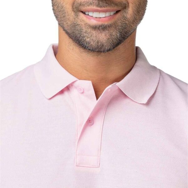 Camiseta Tipo Polo Rosada - Imagen 2